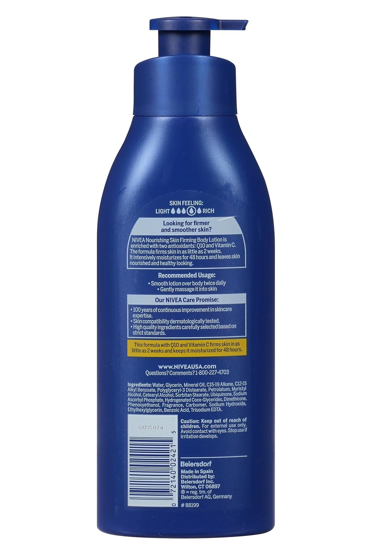 Nivea Q10 + Vitamin C Besleyici ve Sıkılaştırıcı Vücut Losyonu 500ML