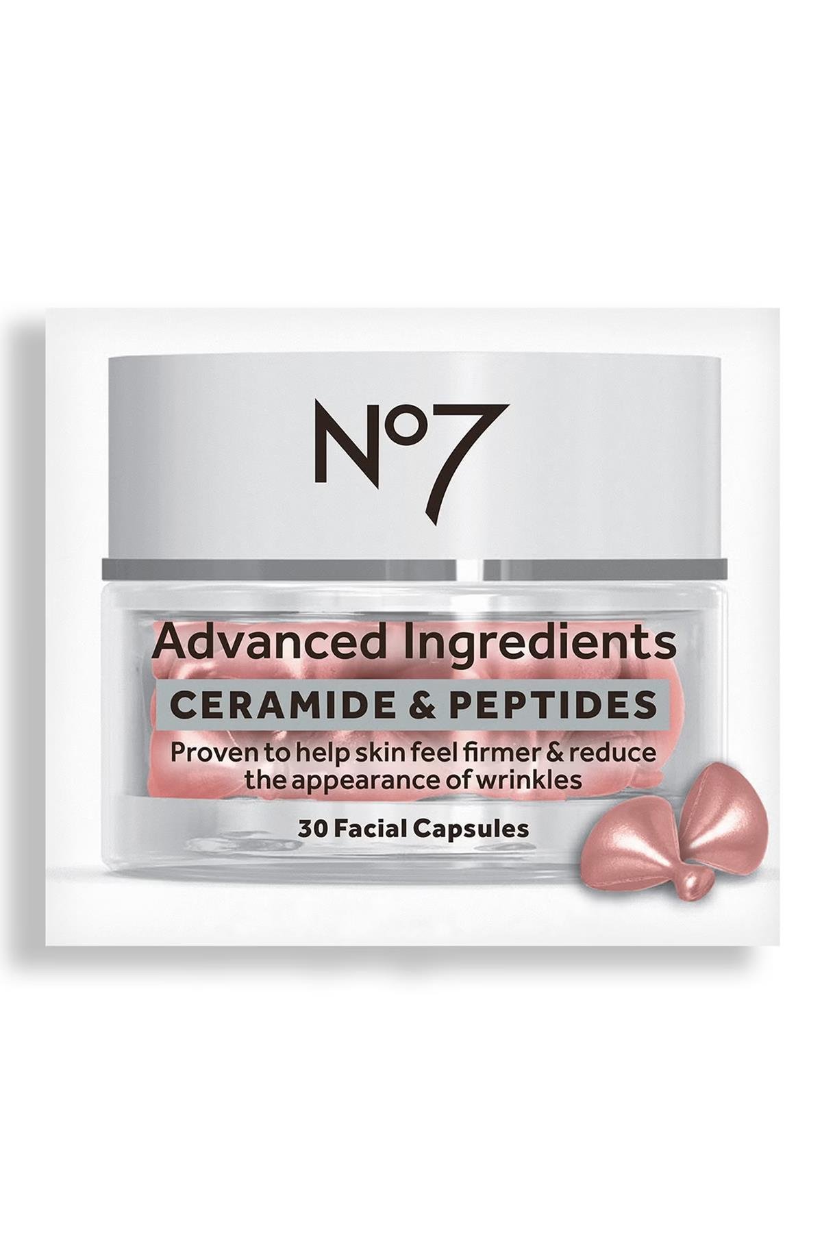 No7 Advanced Ingredients Ceramide & Peptides Yüz Kapsülleri 30 Kapsül