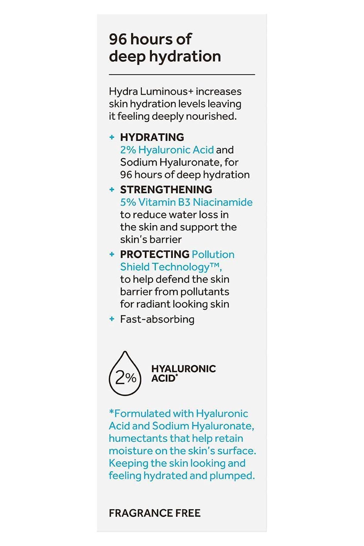 No7 HydraLuminous+ 2% Hyaluronic Acid Yüz Serumu 30ML