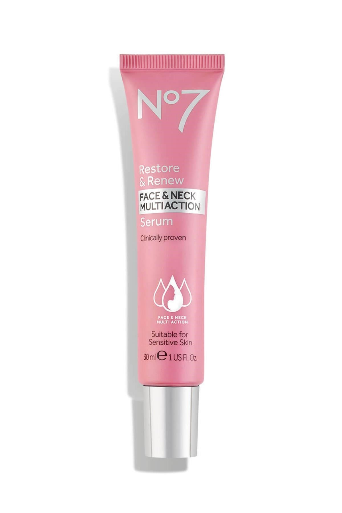 No7 Restore & Renew Multi Action Yüz ve Boyun Serumu 30ML