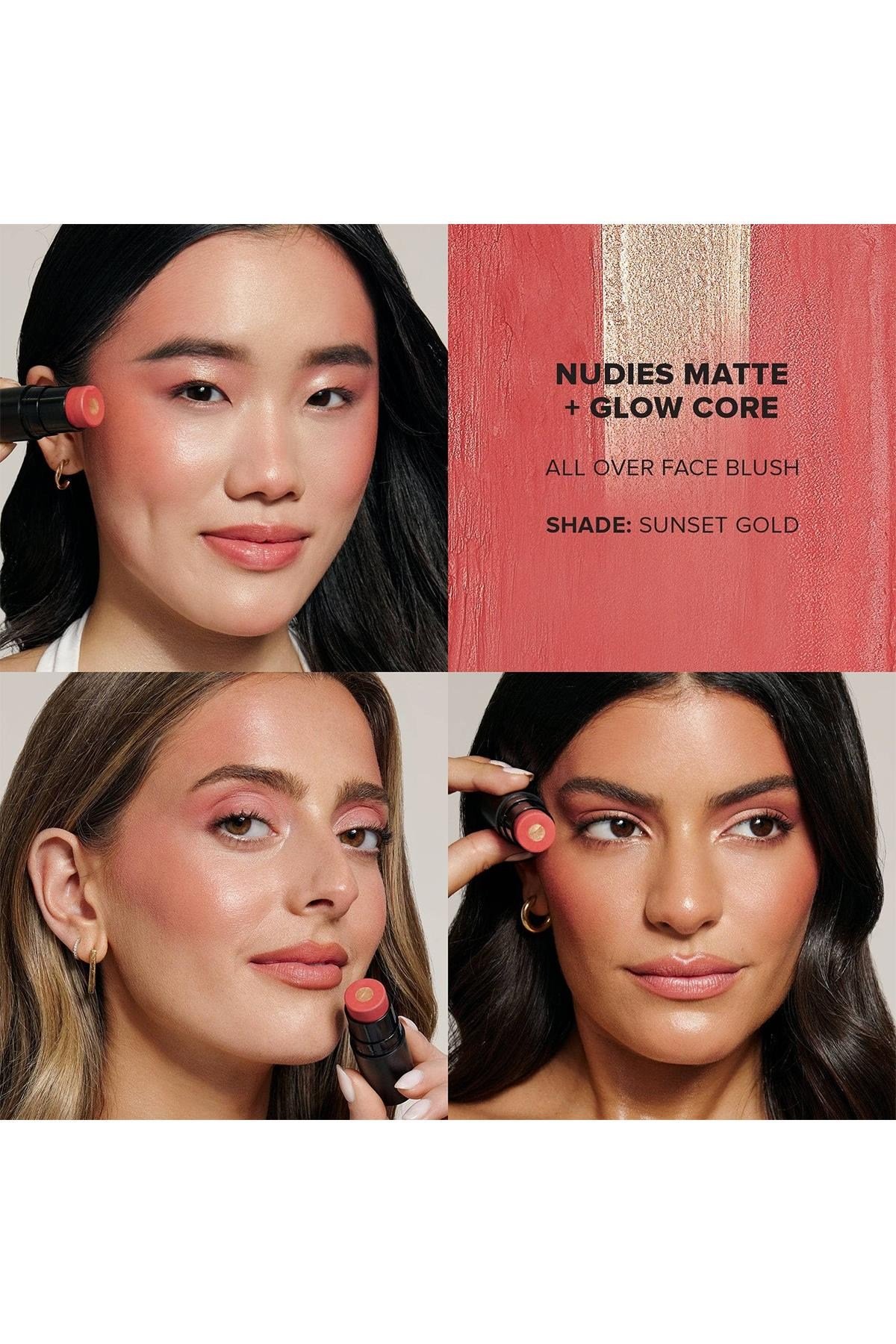 Nudestix Yanak + Göz + Dudak Renklendirici Işıltılı Stick Sunset Gold 6GR