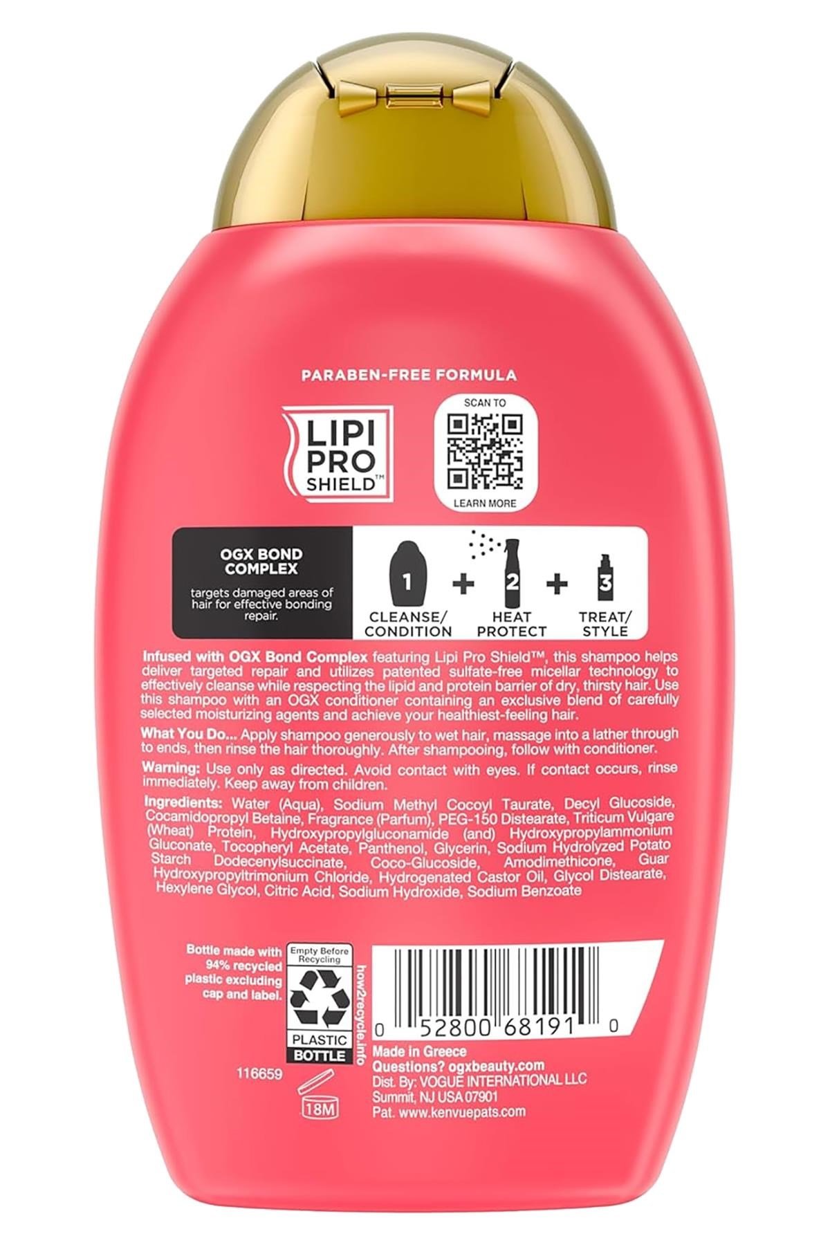 OGX Bond Protein Repair Onarıcı Şampuan 385ML