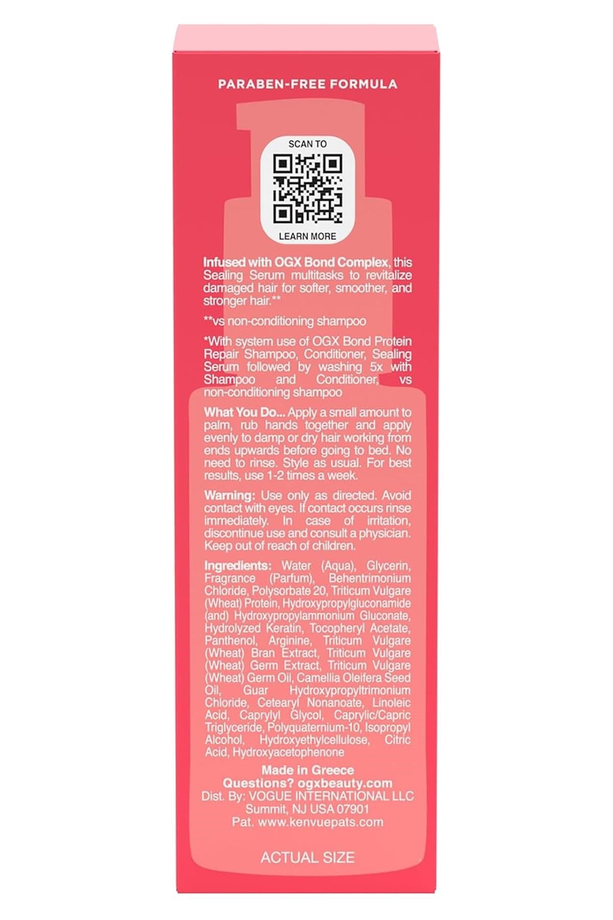 OGX Bond Protein Repair Protein Destekli Onarıcı Saç Serumu 50ML