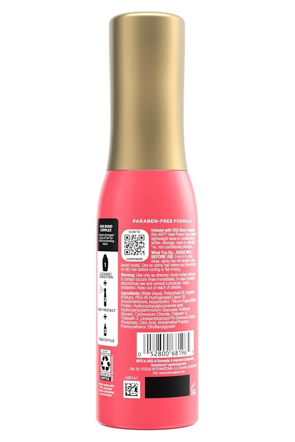 OGX Bond Protein Repair Protein Destekli Isı Koruyucu ve Onarıcı Saç Spreyi 193ML
