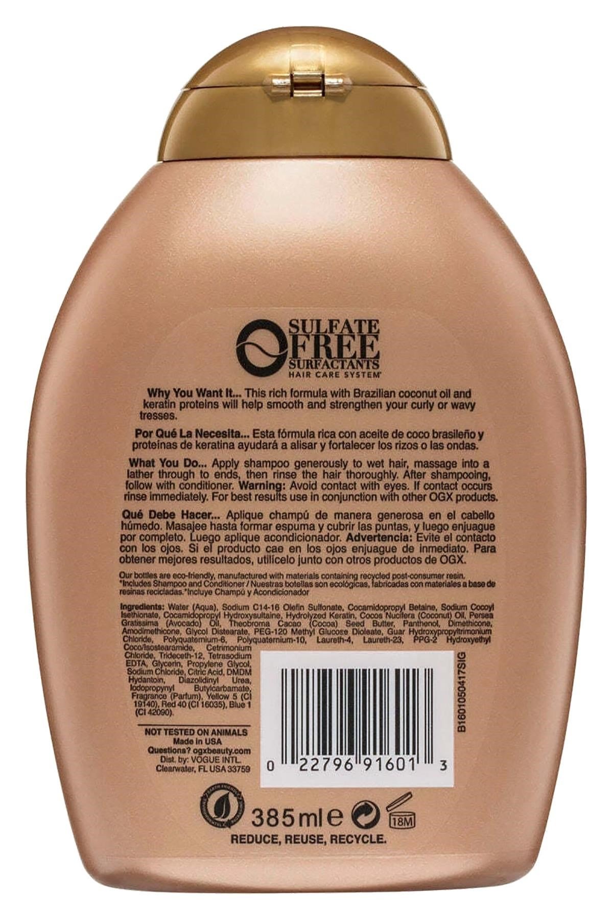 OGX Brazilian Keratin Therapy Şampuan 385ML