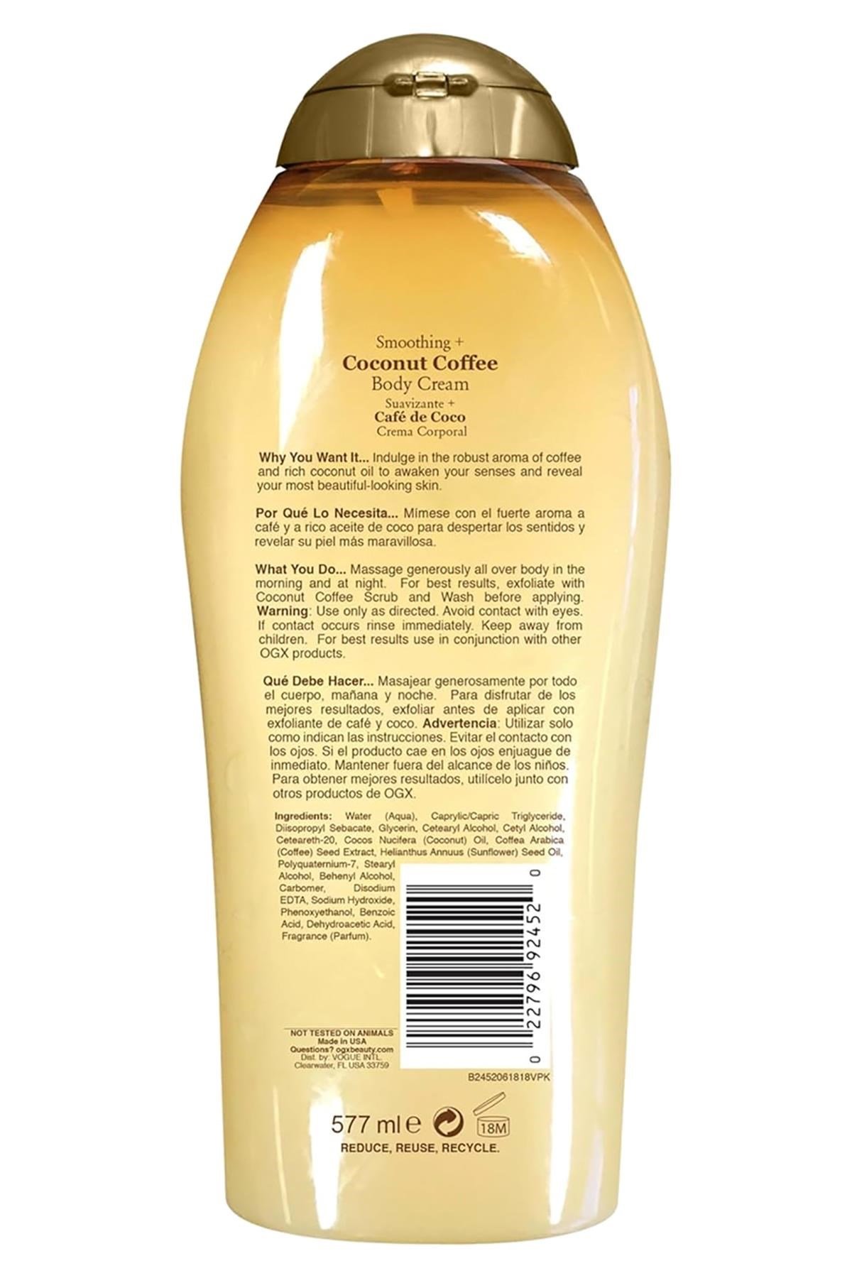 OGX Coconut Coffee Vücut Kremi 577ML