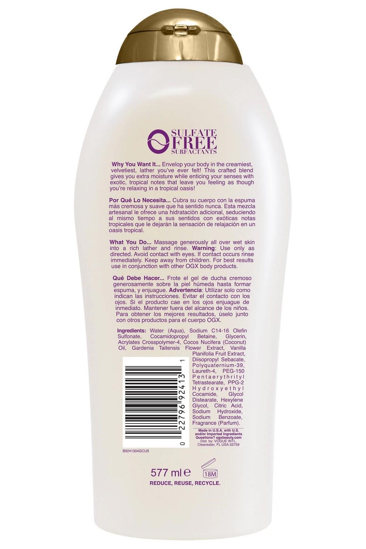 OGX Extra Creamy + Coconut Oil Miracle Vücut Şampuanı 577ML