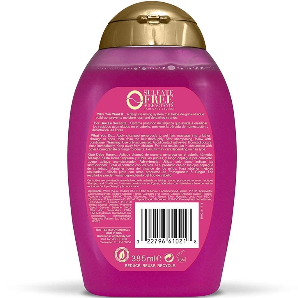 OGX Pomegranate Ginger Arındırıcı Şampuan 385ML