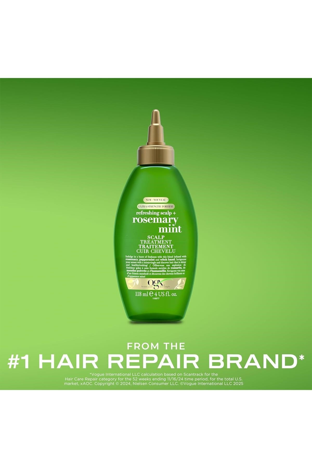 OGX Rosemary Mint Arındırıcı ve Ferahlatıcı Saç Derisi Bakım Solüsyonu 118ML