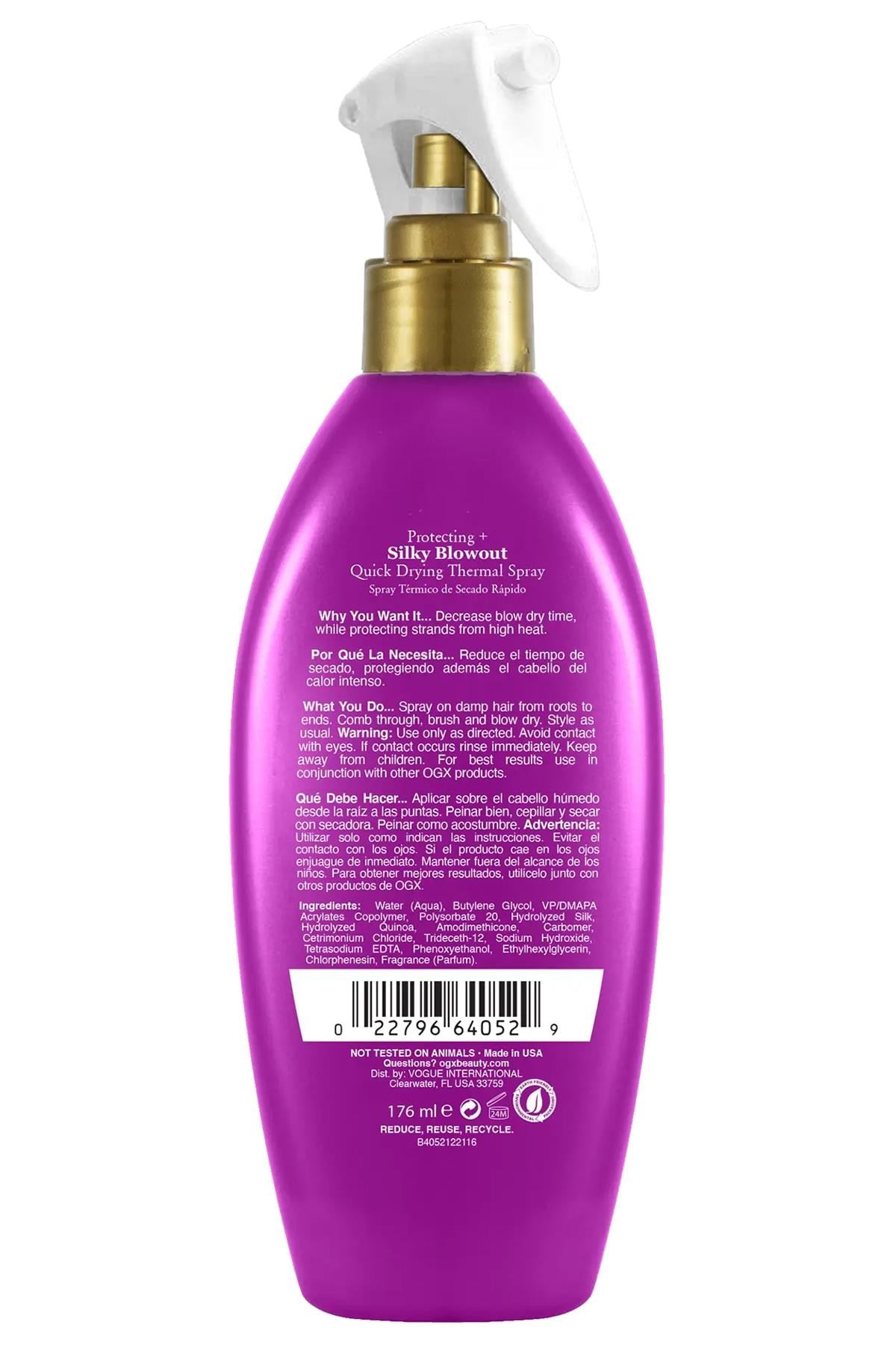 OGX Silk Blowout Isı Koruyucu Fön Spreyi 177ML