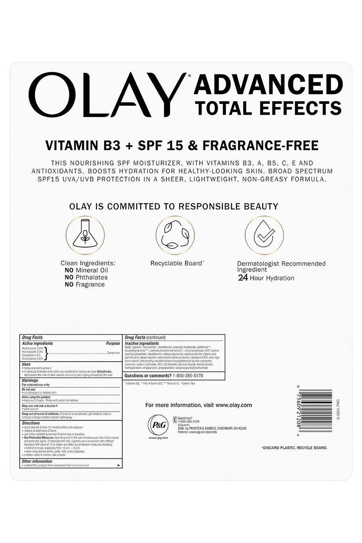Olay Advanced Total Effects 7in1 SPF15 Nemlendirici Yüz Kremi 100ML
