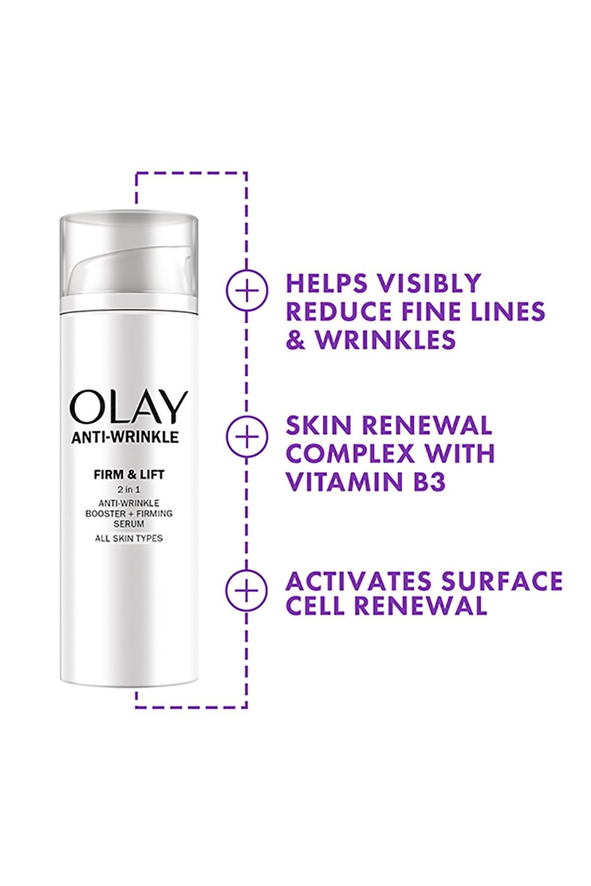 Olay Anti-Wrinkle Firm & Lift 2’si 1 Arada Gündüz Kremi ve Serum 50ML