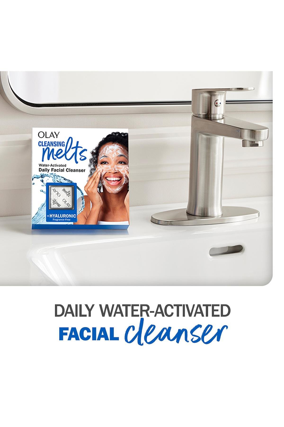 Olay Cleansing Melts + Hyaluronik Cilt Temizleyici Çözünen Ped 32 Adet