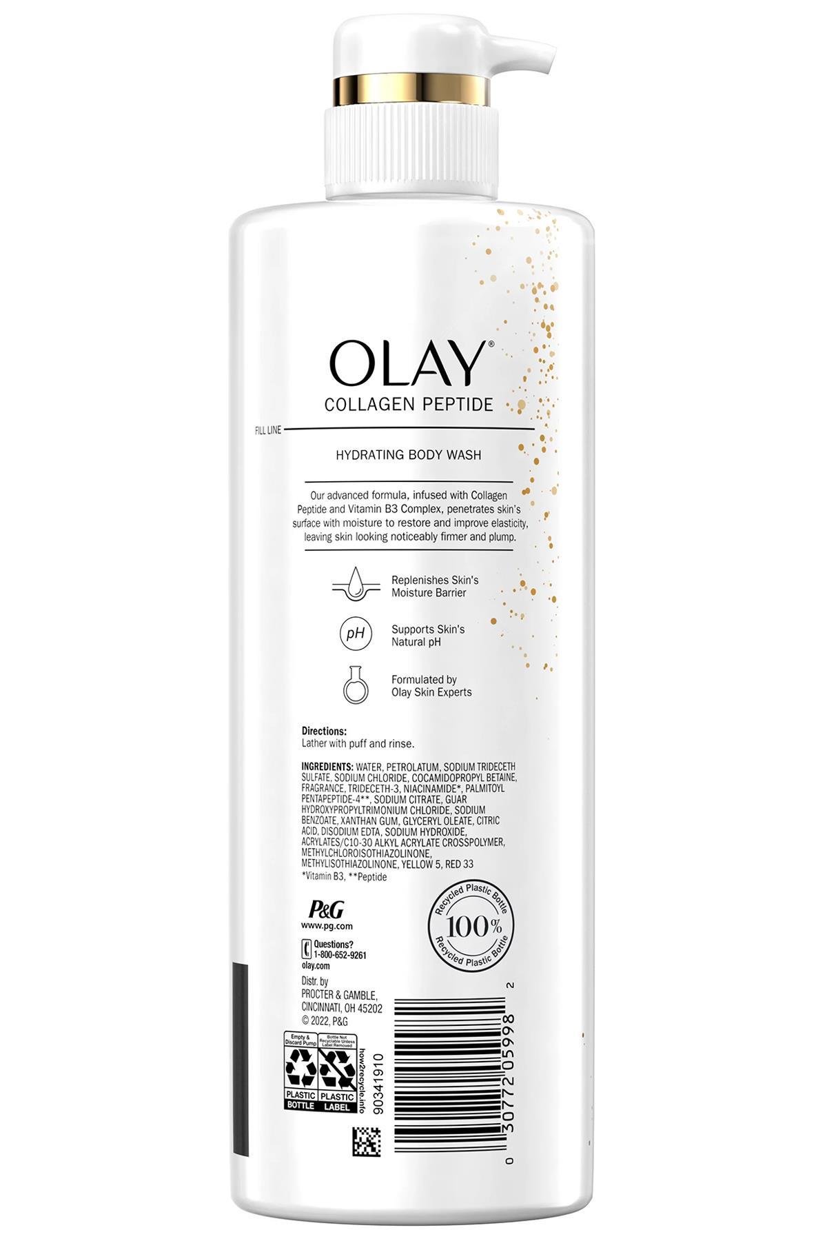 Olay Collagen Peptide ve B3 Vitamini İçerikli Nemlendirici Vücut Şampuanı 591ML