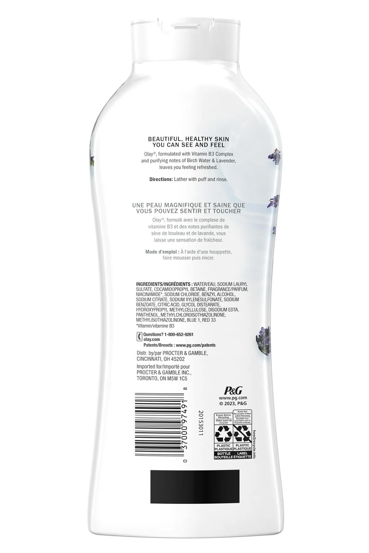 Olay Fresh Outlast Birch Water and Lavender Duş Jeli 650ML
