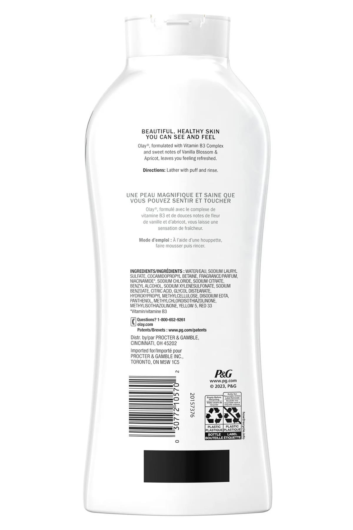 Olay Fresh Outlast Vanilla Blossom and Apricot Duş Jeli 650ML