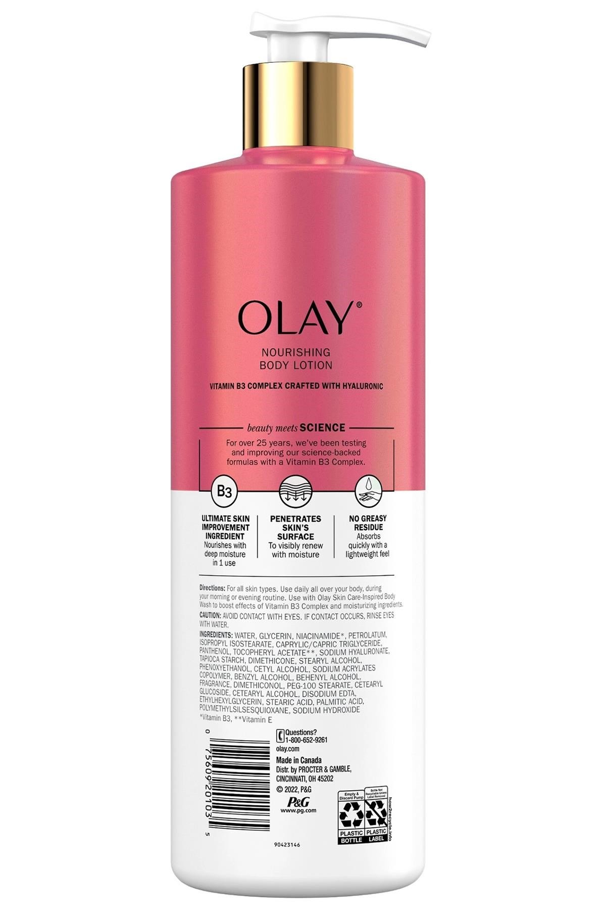 Olay Hyaluronic ve B3 Vitamini İçerikli Vücut Losyonu 502ML