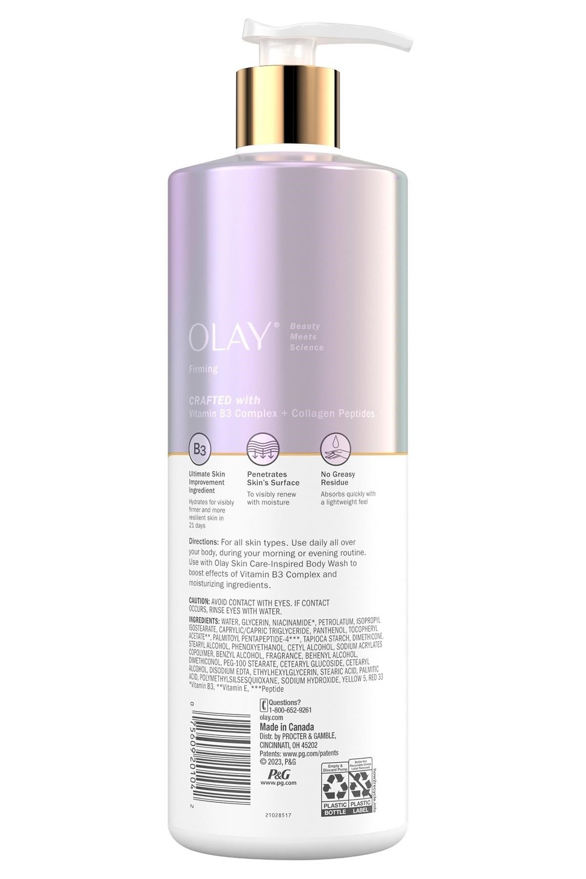Olay Kollajen İçeren Sıkılaştırıcı ve Nemlendirici Vücut Losyonu 502ML