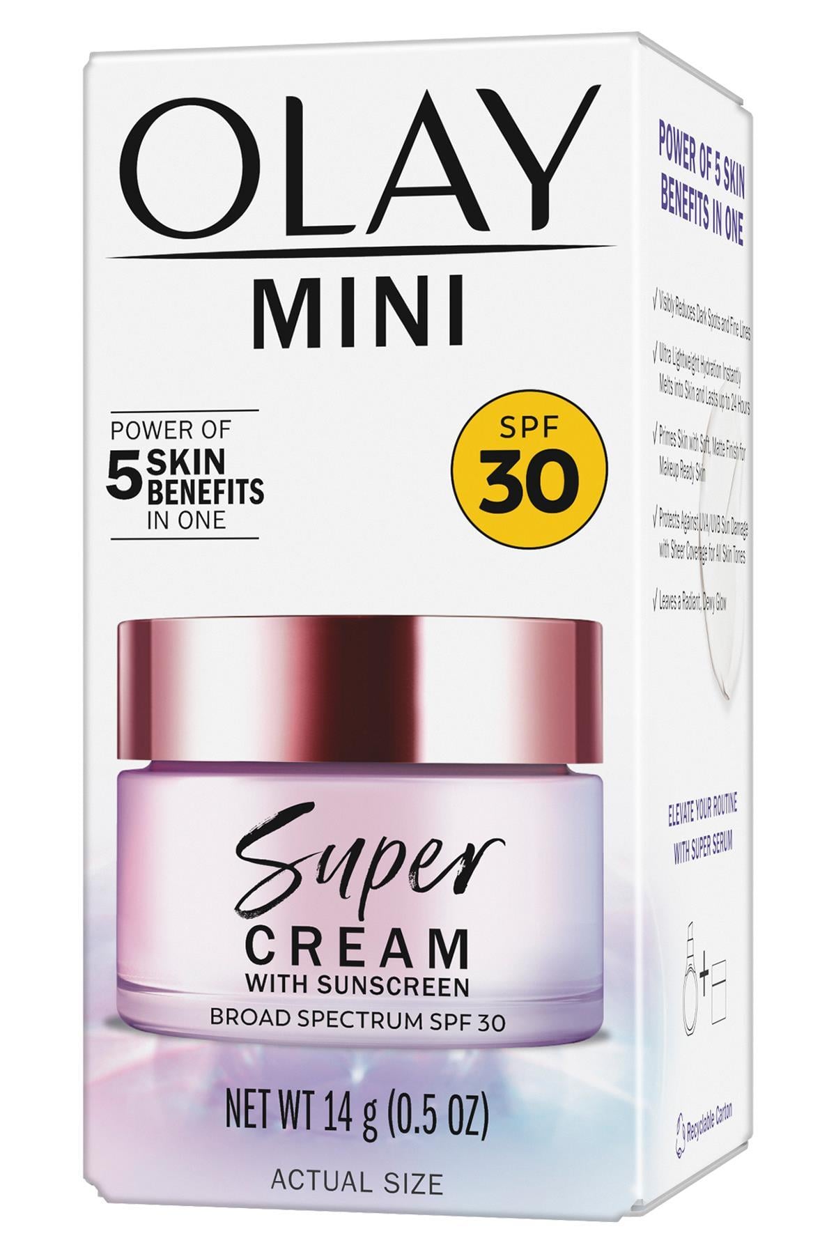 Olay Mini Super Cream SPF30 Güneş Koruyucu Nemlendirici Yüz Kremi 14GR