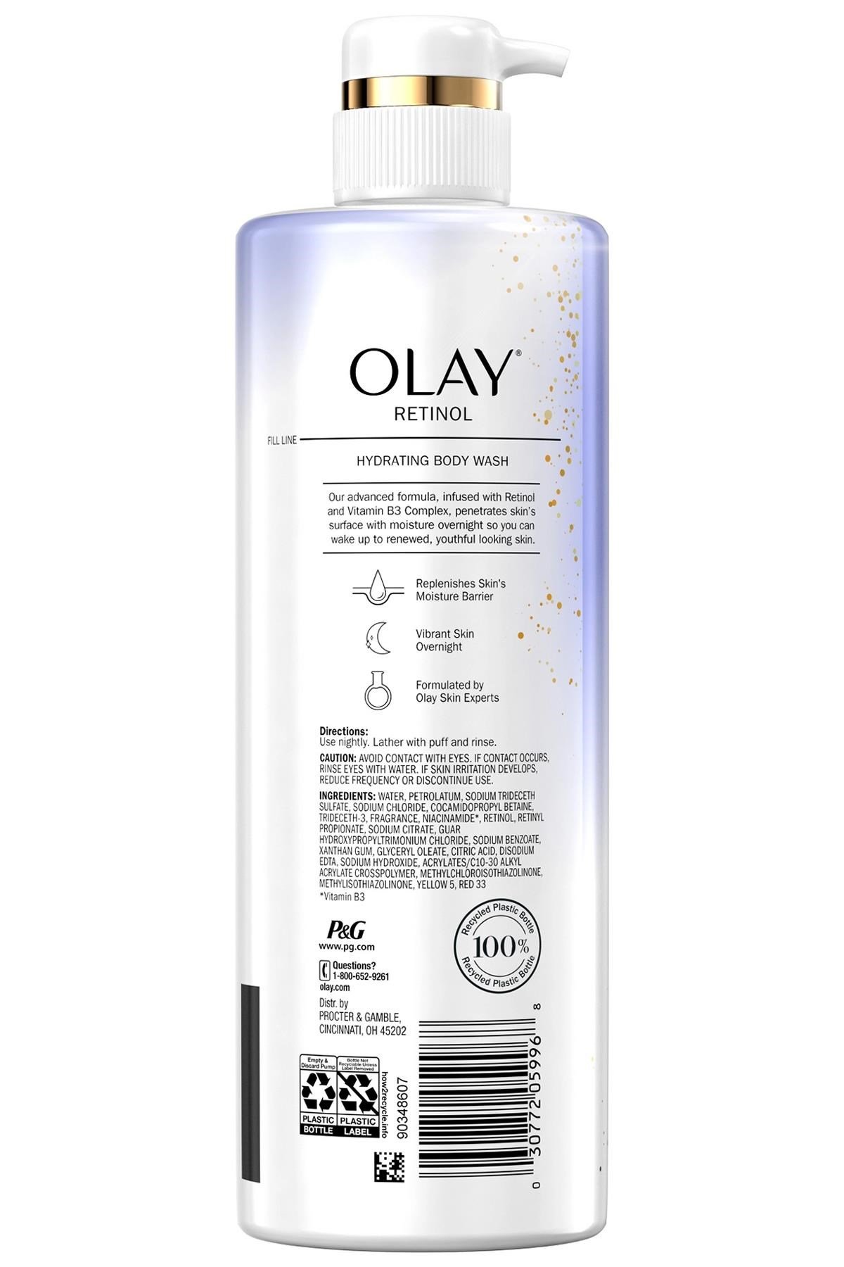 Olay Retinol ve B3 Vitamini İçerikli Nemlendirici Vücut Şampuanı 591ML