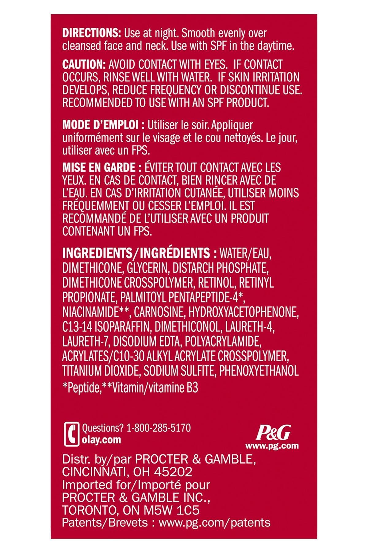 Olay Retinol24 + Peptit Kokusuz Gece Yüz Nemlendiricisi 14GR