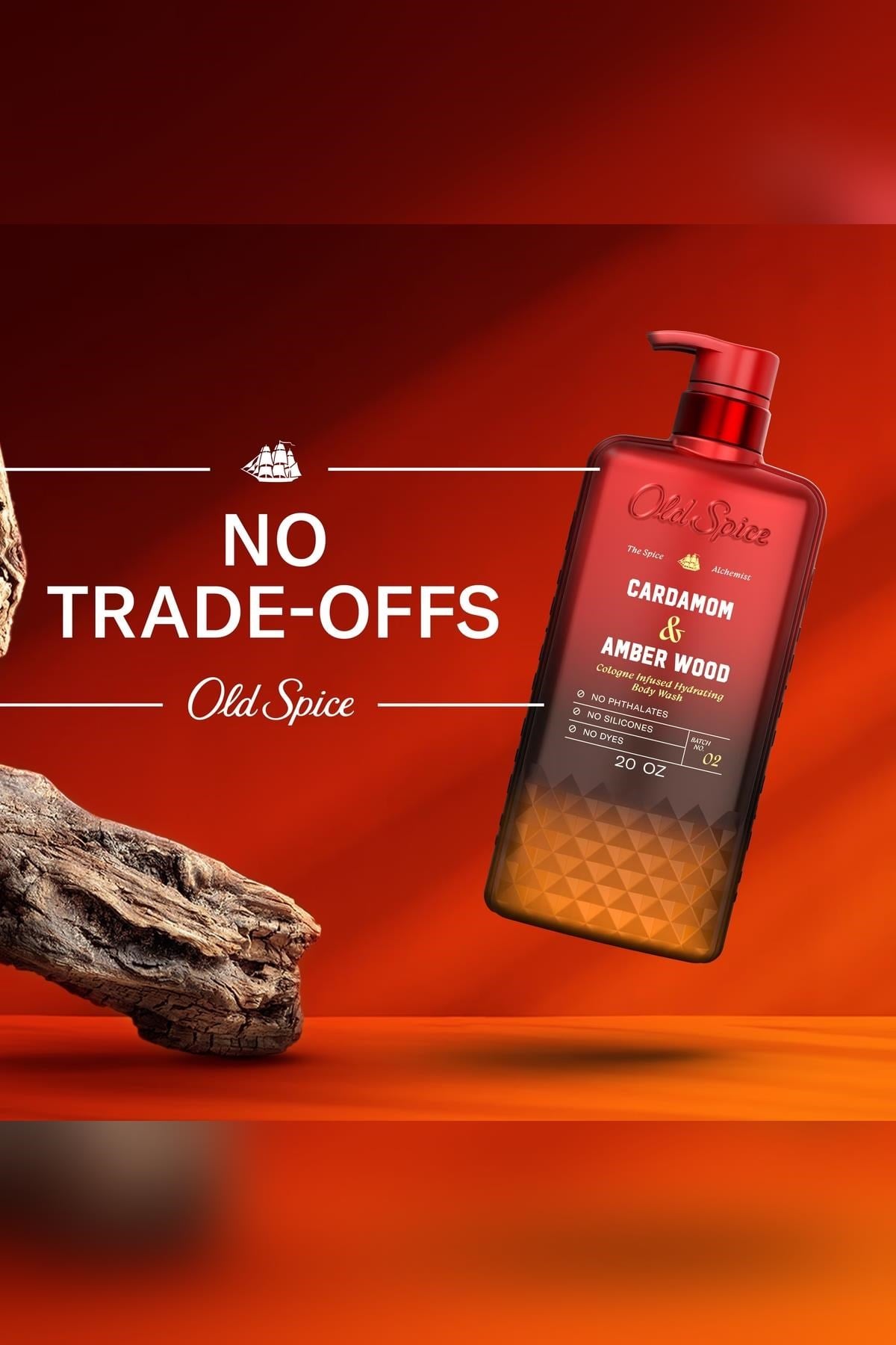 Old Spice Cardamom & Amber Wood Duş Jeli 591ML
