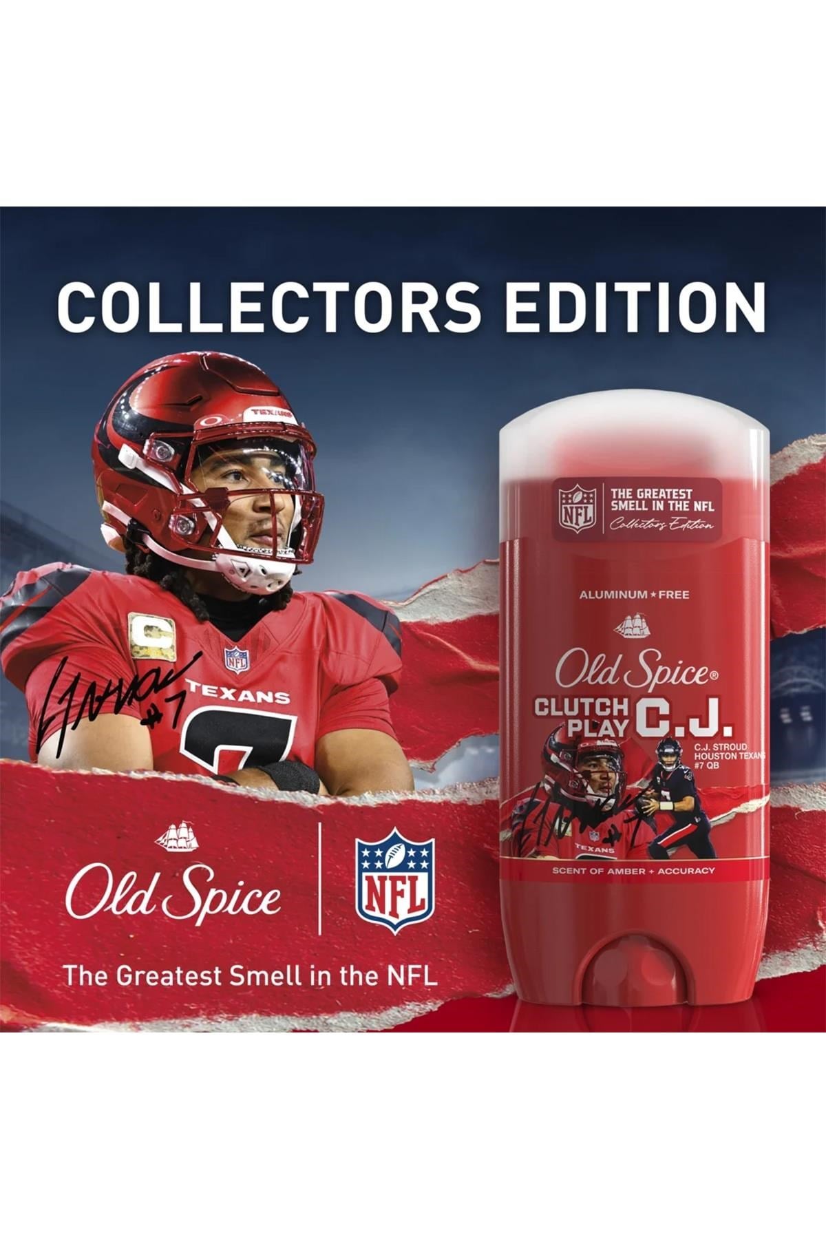 Old Spice Clutch Play CJ Stroud Alüminyumsuz Stick Deodorant 85GR