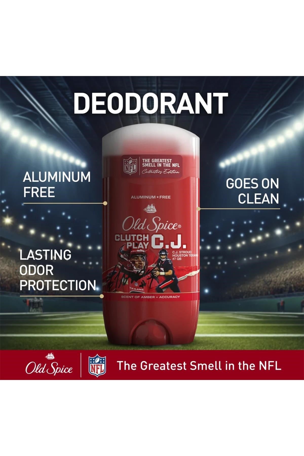 Old Spice Clutch Play CJ Stroud Alüminyumsuz Stick Deodorant 85GR