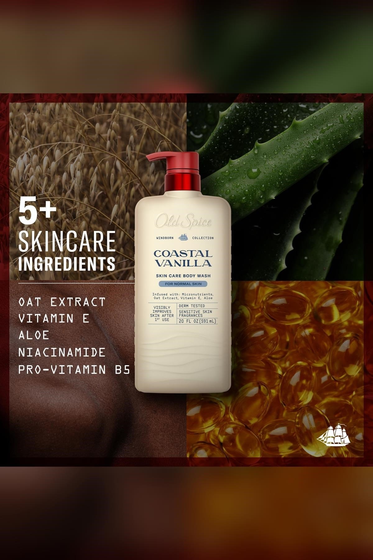 Old Spice Coastal Vanilla Duş Jeli 591ML