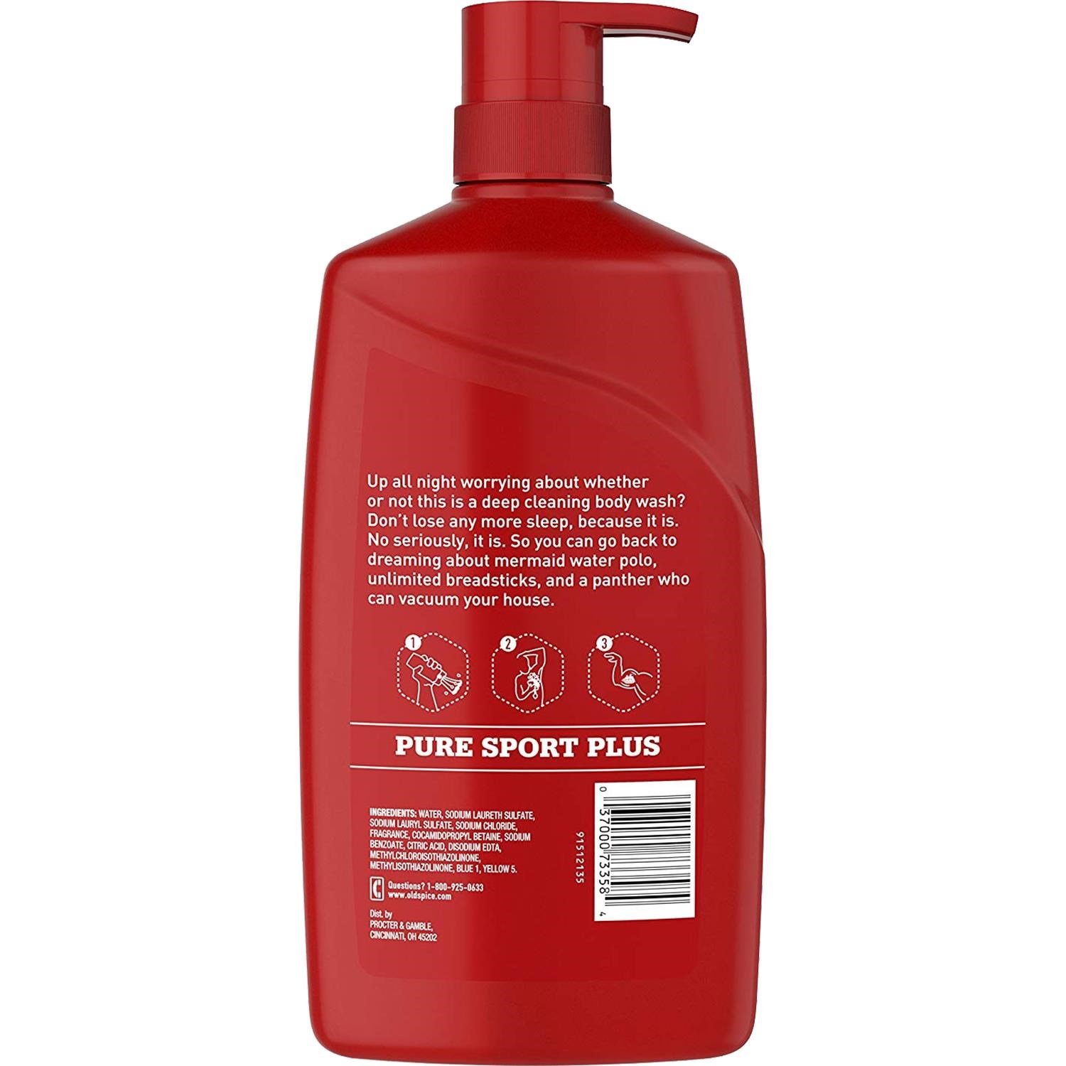 Old Spice HW/C Pure Sport Plus Vücut Şampuanı 887ML