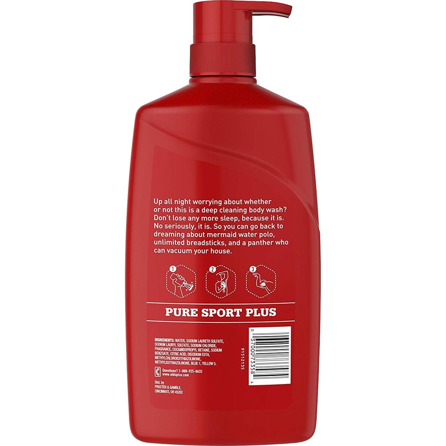 Old Spice HW/C Pure Sport Plus Vücut Şampuanı 887ML