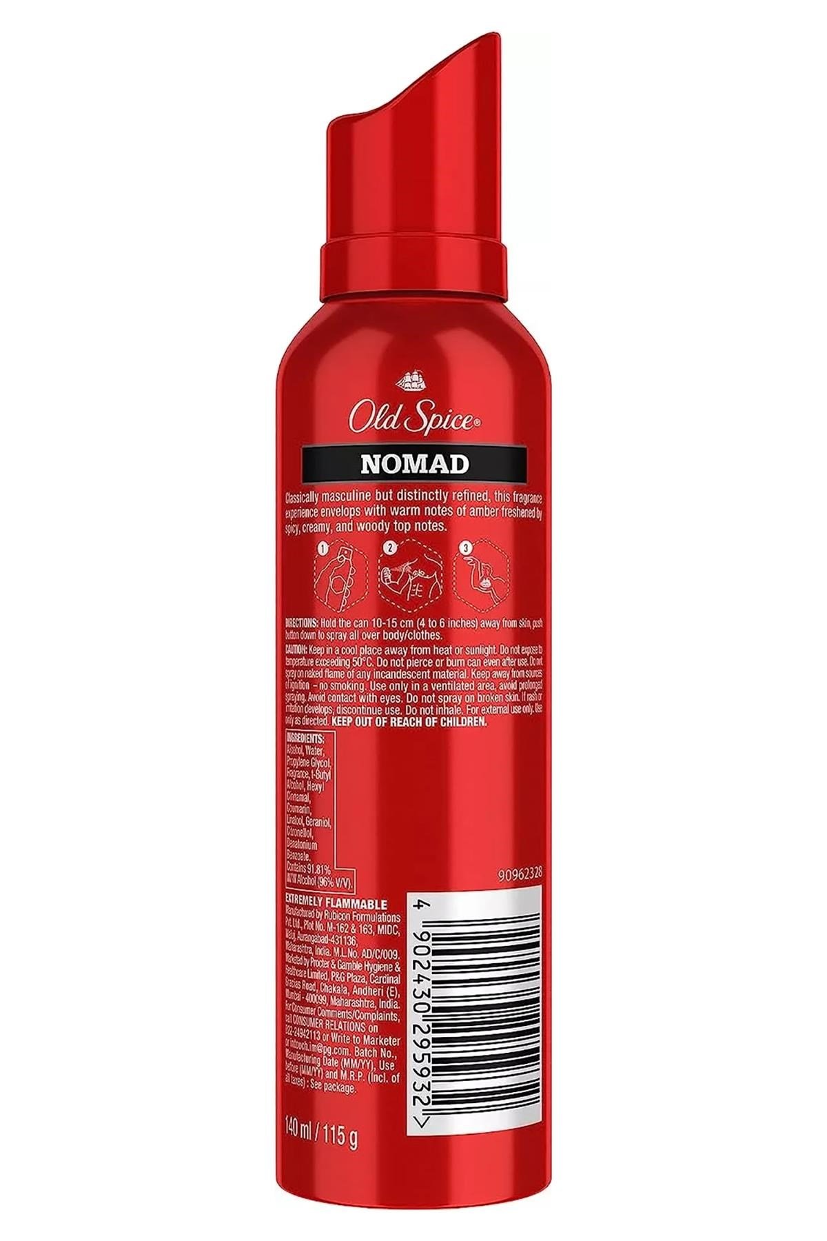 Old Spice Nomad Erkek Deodorant Vücut Spreyi 140ML