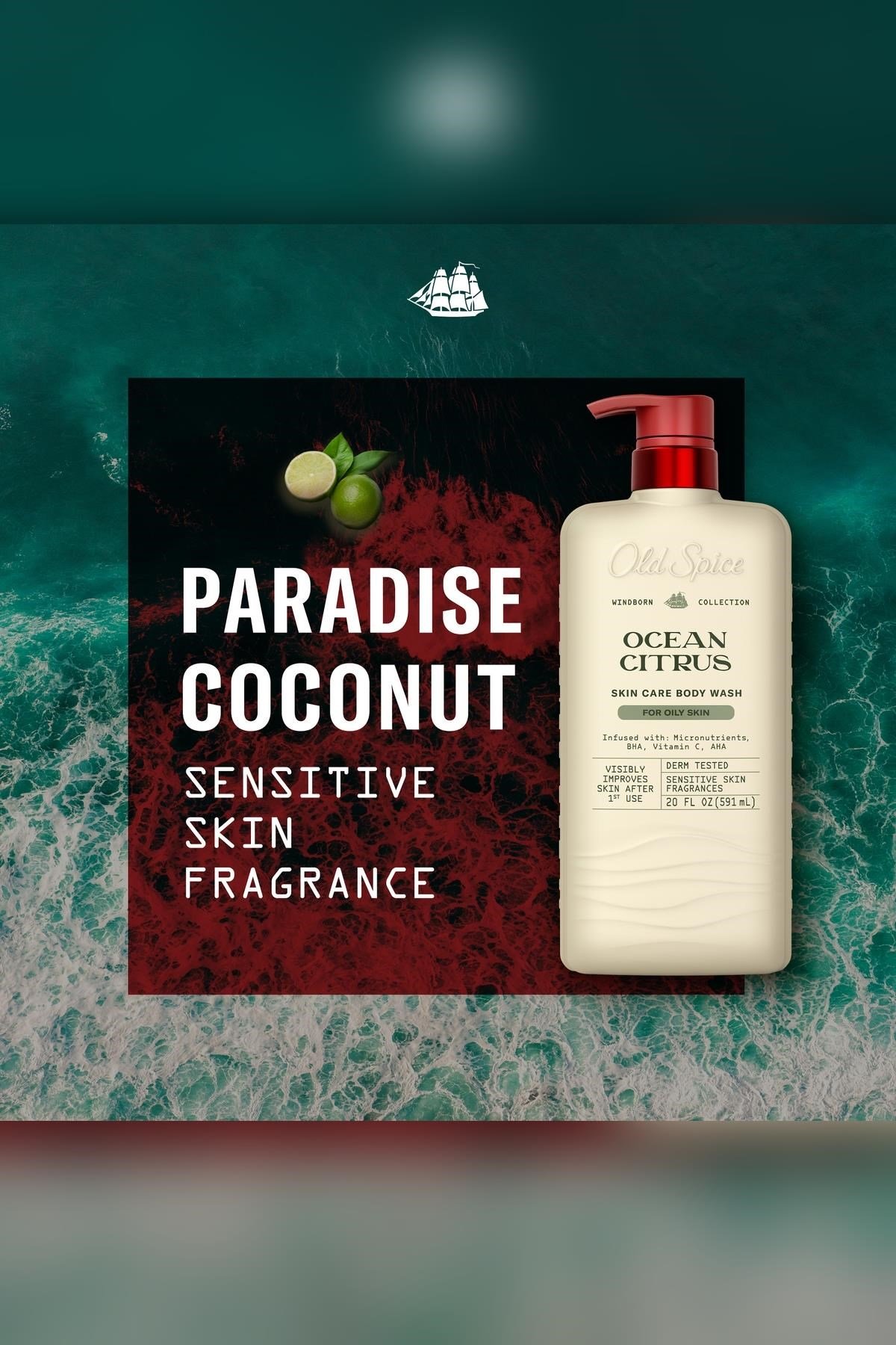 Old Spice Ocean Citrus Duş Jeli 591ML