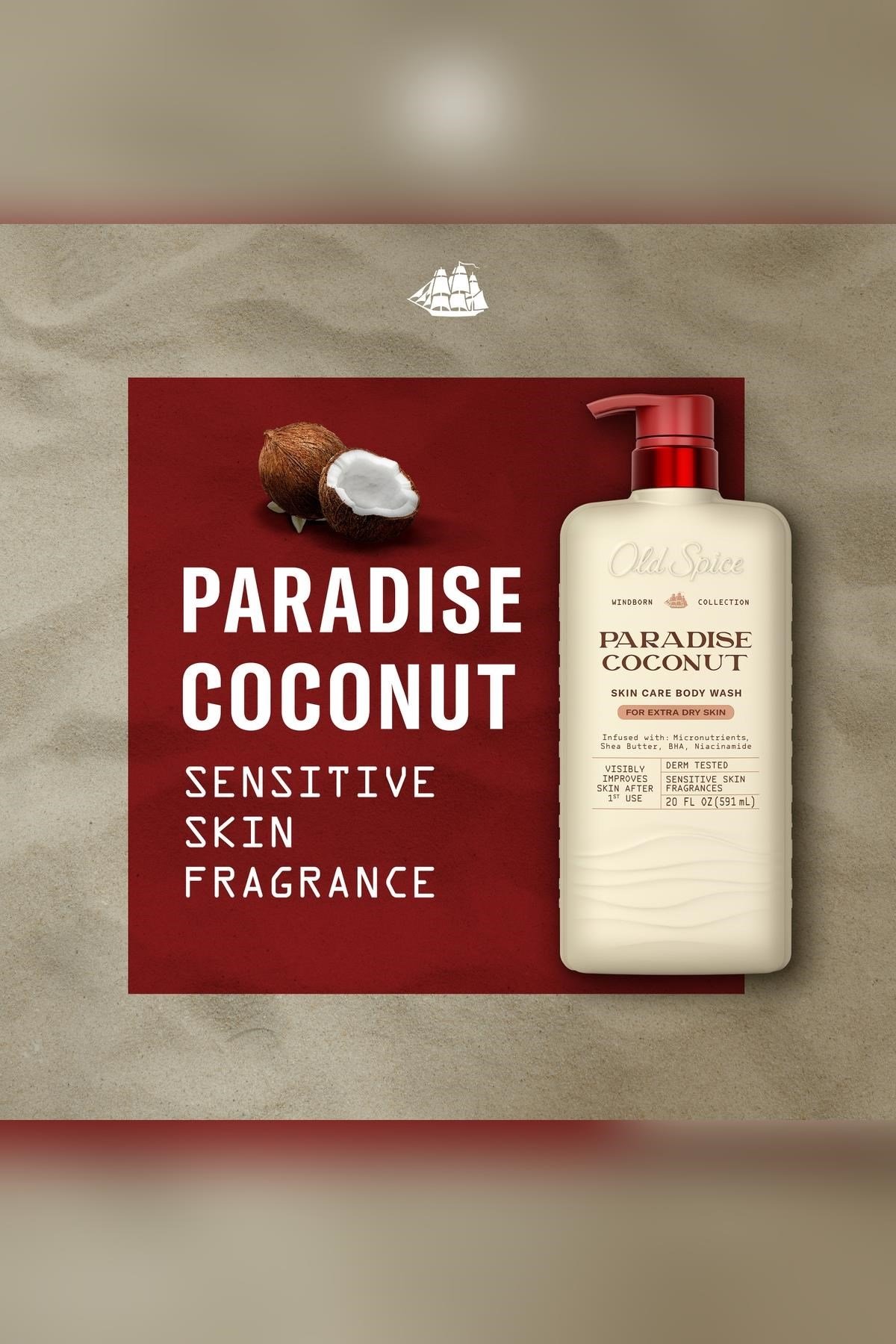 Old Spice Paradise Coconut Duş Jeli 591ML