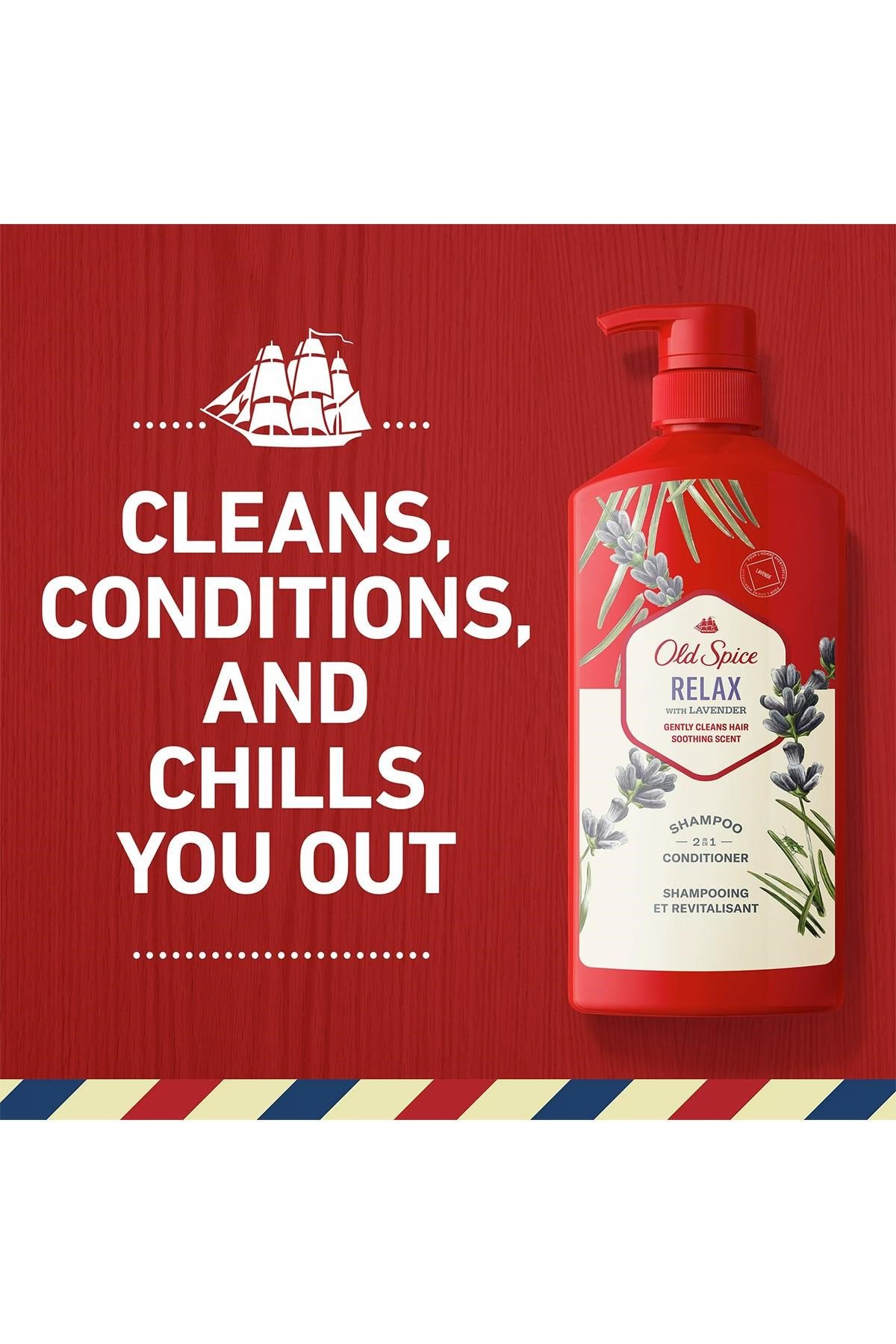Old Spice Relax With Lavender 2in1 Şampuan ve Saç Kremi 650ML