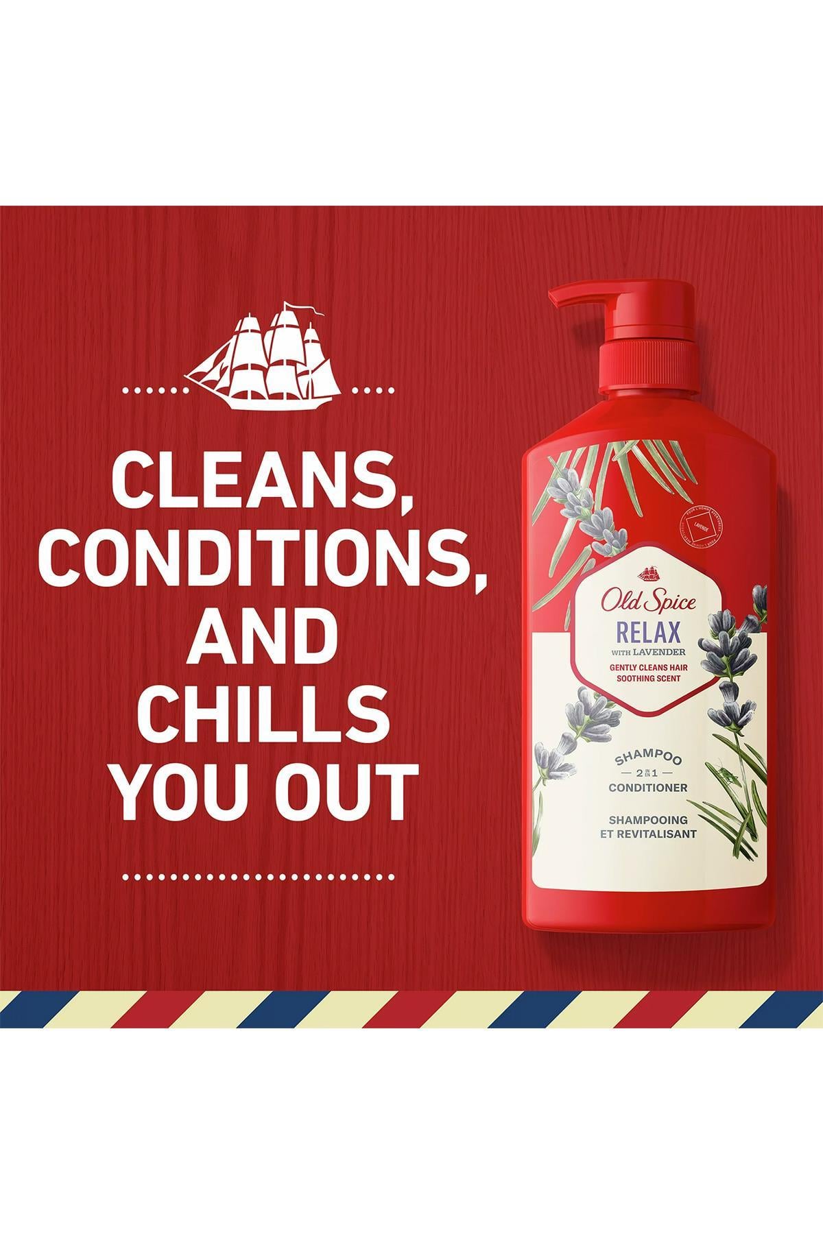 Old Spice Relax With Lavender 2in1 Şampuan ve Saç Kremi 650ML