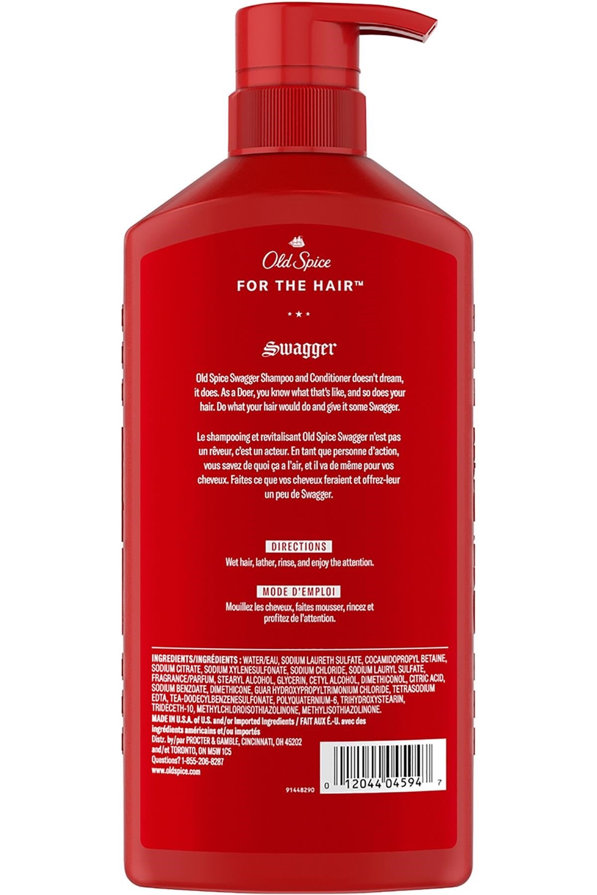 Old Spice Swagger 2'si 1 Arada Şampuan ve Saç Kremi 650ML