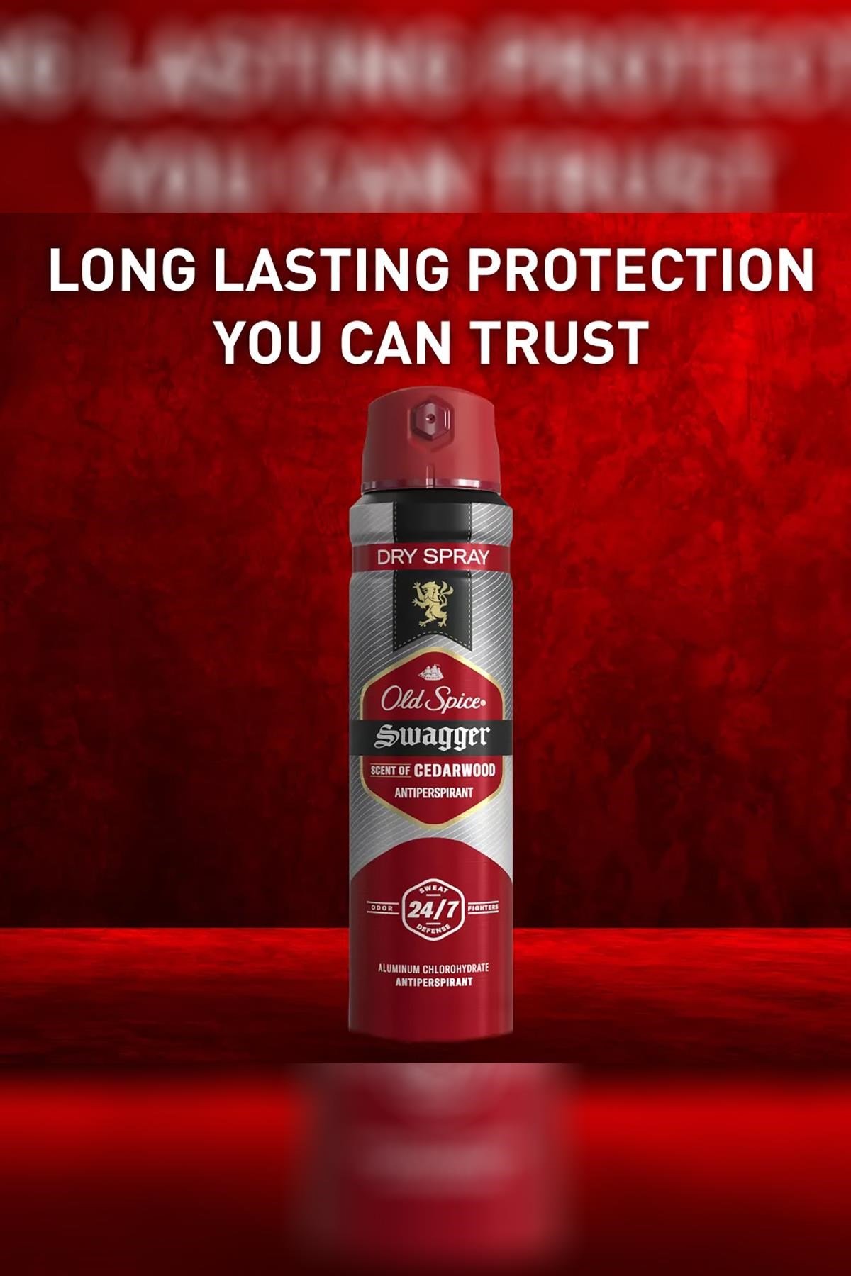 Old Spice Swagger Scent of Cedarwood Antiperspirant Sprey Deodorant 122GR