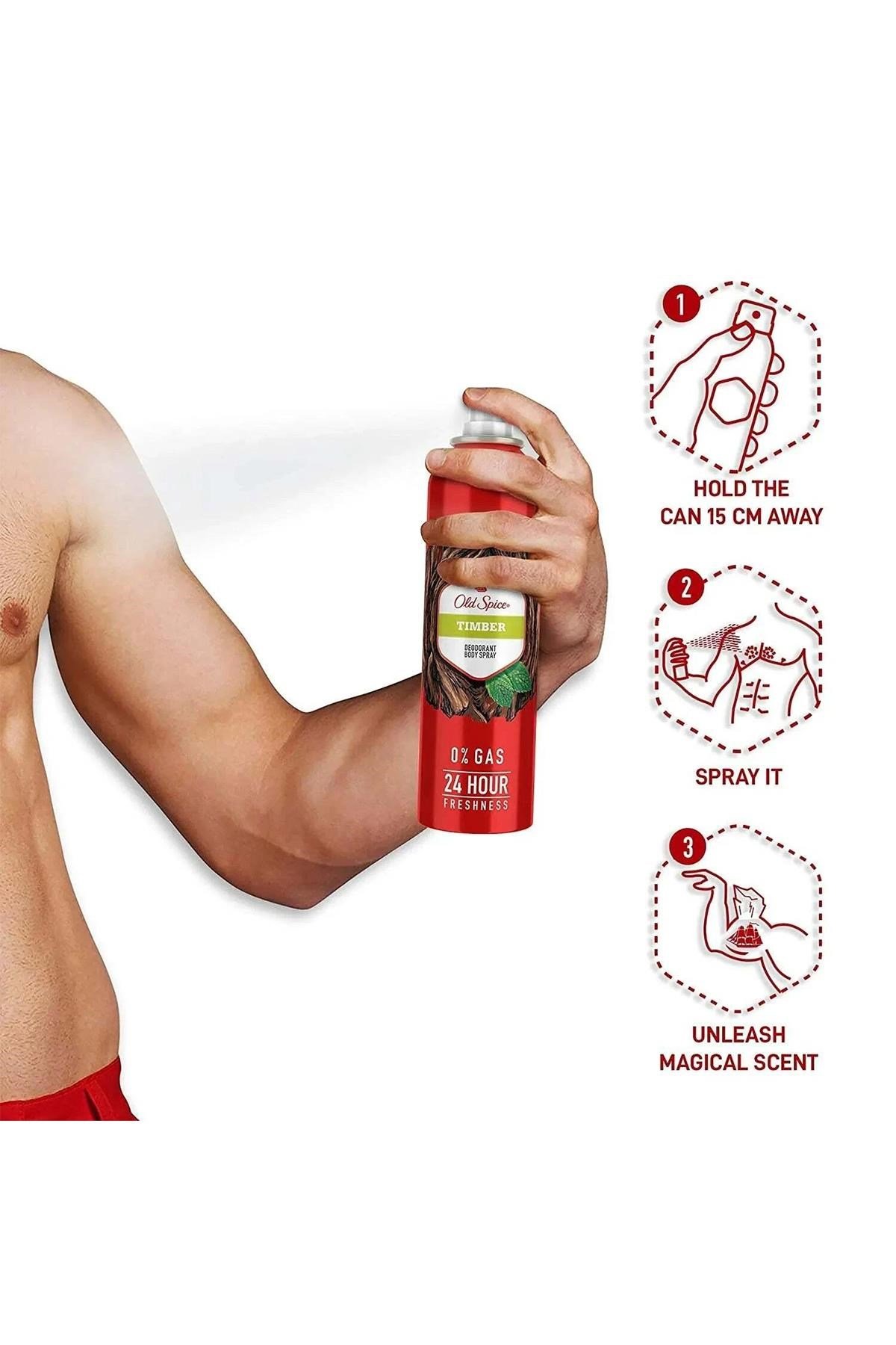 Old Spice Timber Erkek Deodorant Vücut Spreyi 140ML