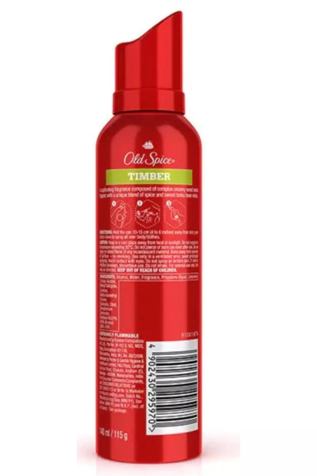 Old Spice Timber Erkek Deodorant Vücut Spreyi 140ML