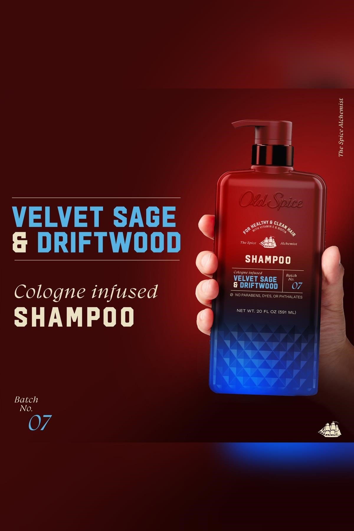 Old Spice Velvet Sage & Driftwood Şampuan 591ML