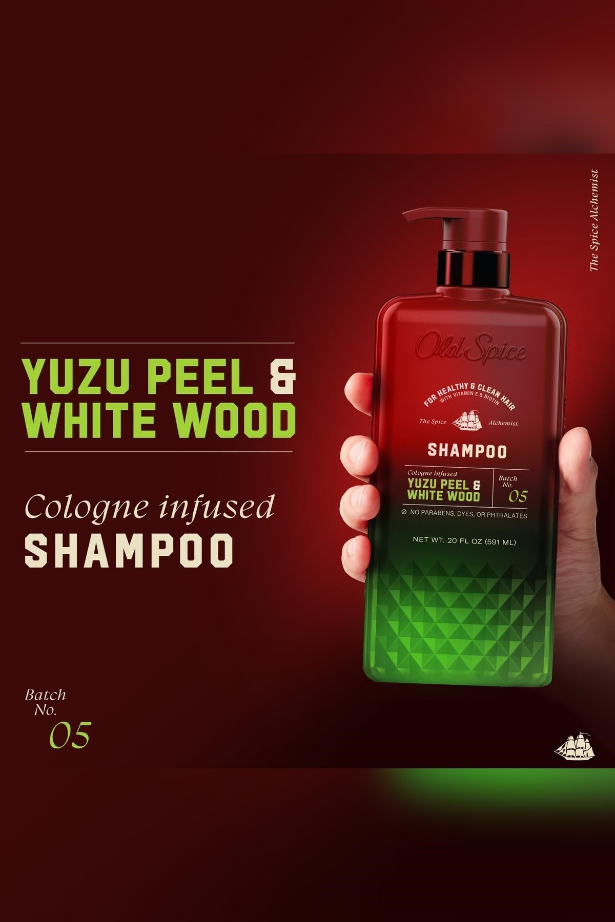 Old Spice Yuzu Peel & White Wood Şampuan 591ML