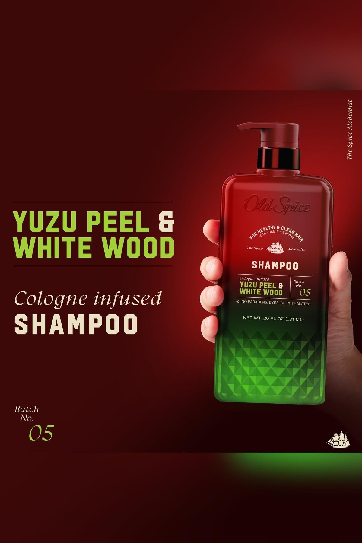 Old Spice Yuzu Peel & White Wood Şampuan 591ML