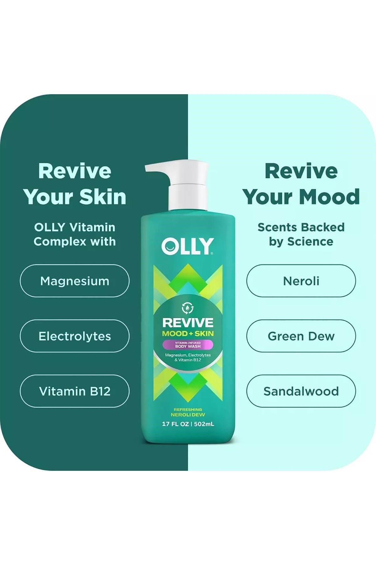 Olly Revive Mood + Skin Duş Jeli 502ML