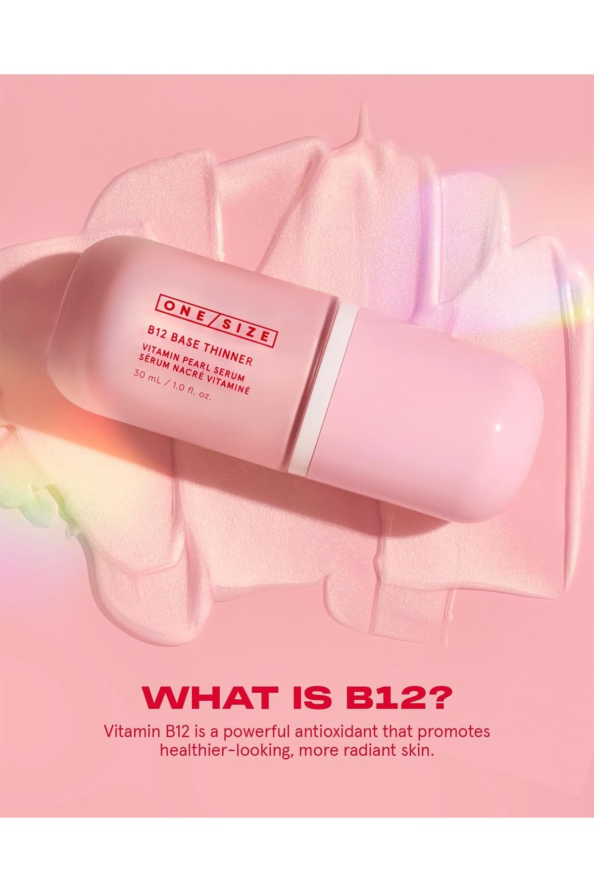One Size B12 Base Thinner Vitamin Pearl Serum 30ML