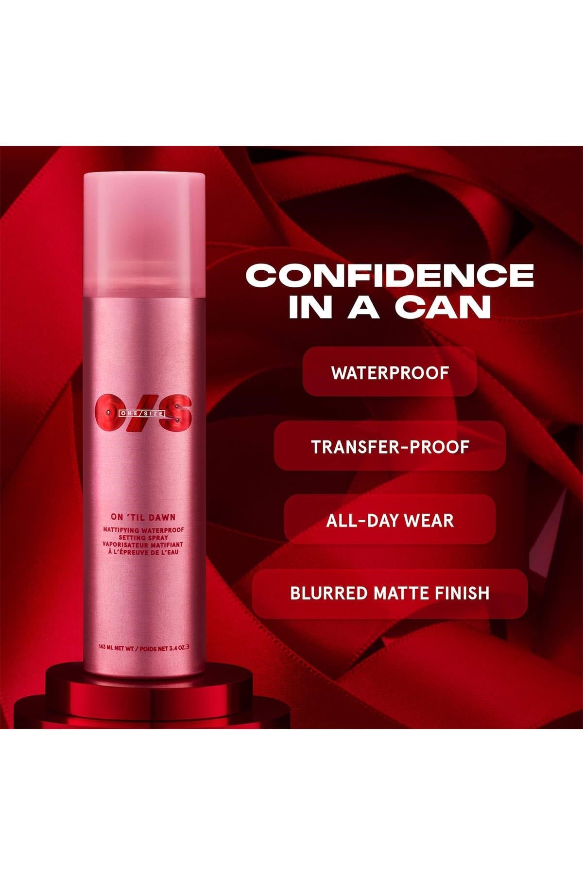 One Size On Til Dawn Matlaştırıcı Suya Dayanıklı Makyaj Sabitleyici Sprey İkili Paket
