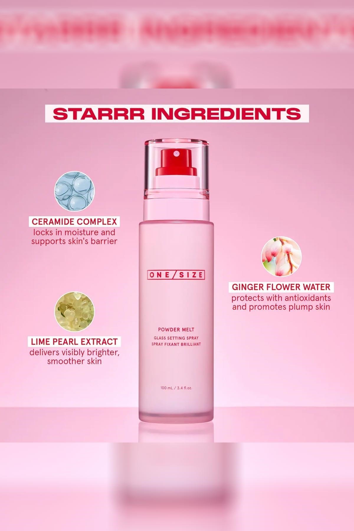 One Size Powder Melt Glass Makyaj Sabitleyici Sprey 100ML