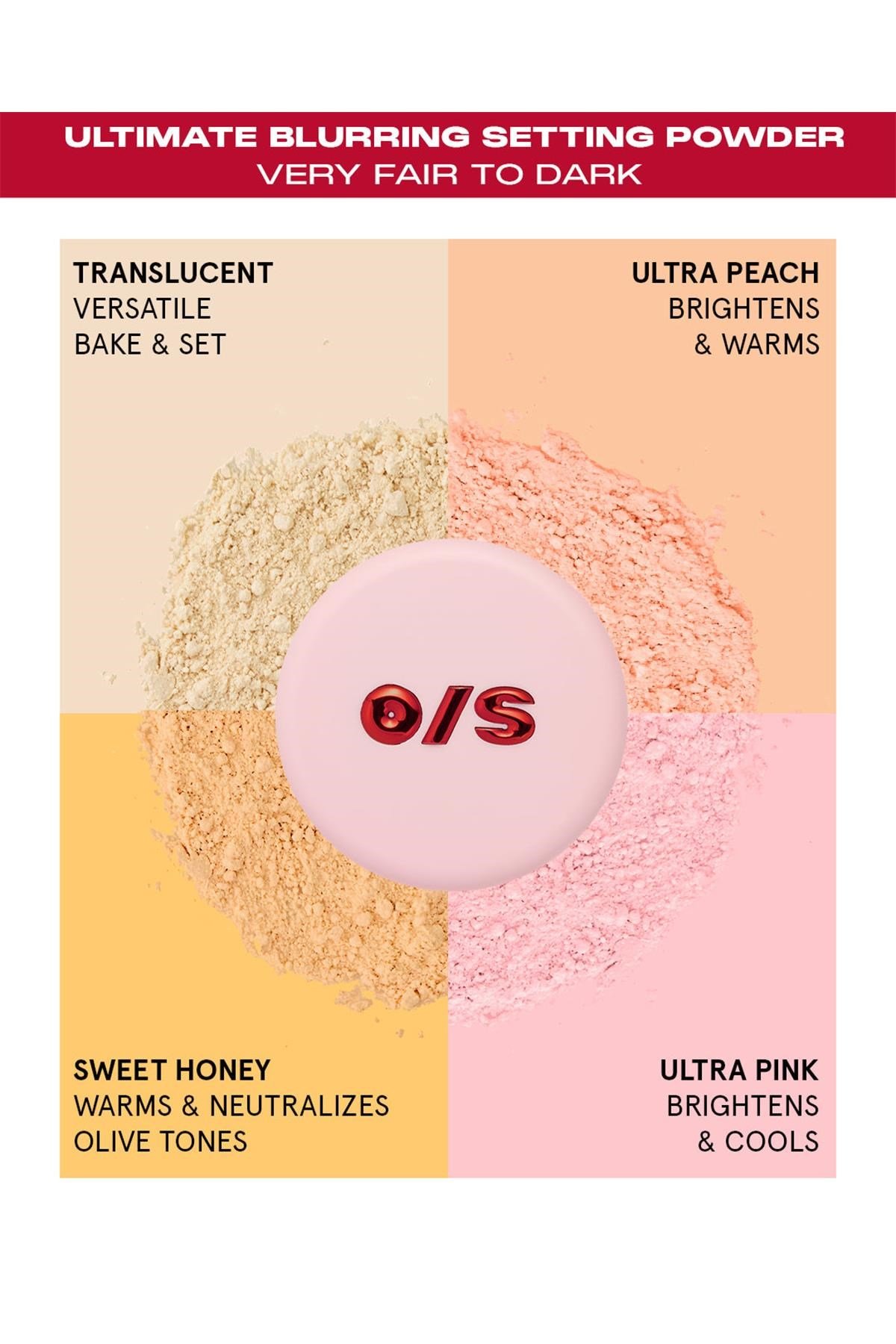 One Size Sabitleyici Toz Pudra Ultra Pink 34.5GR