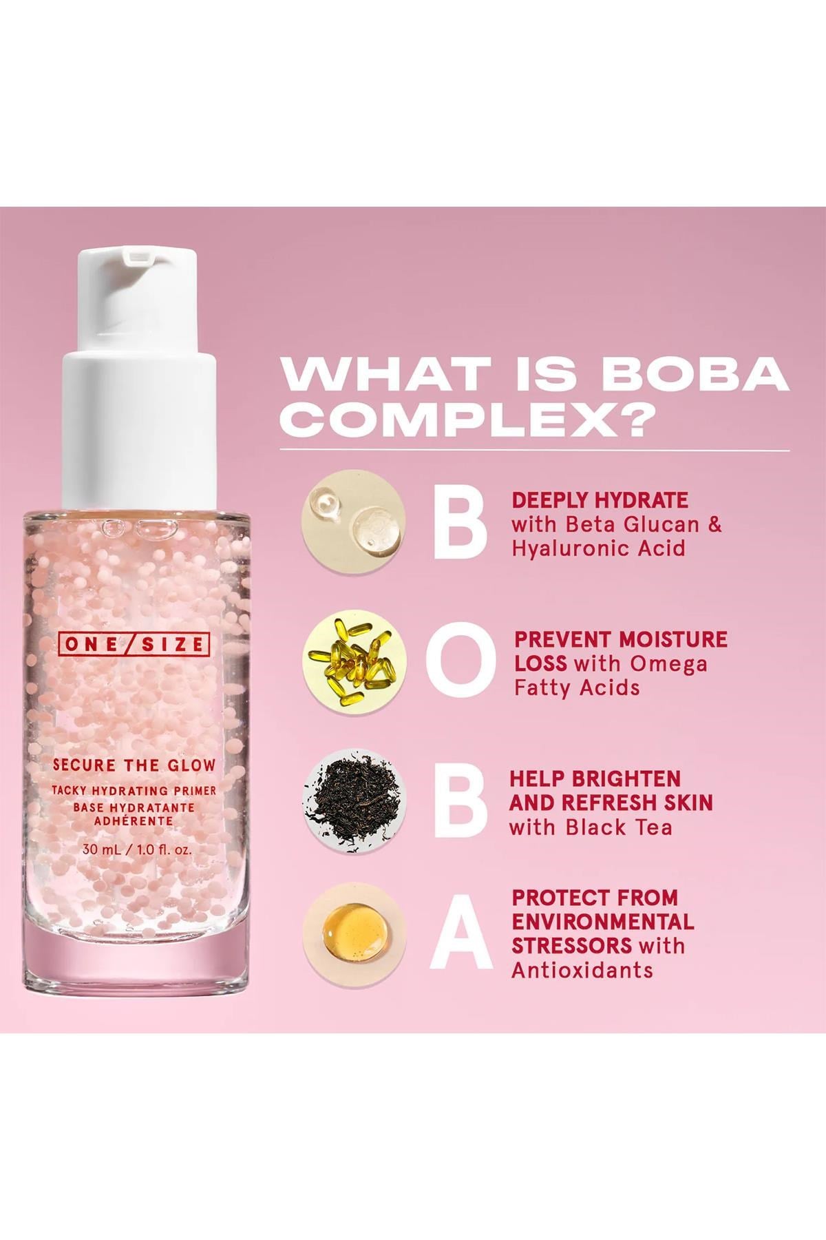 One Size Secure The Glow BOBA Complex Nemlendirici Makyaj Bazı 30ML