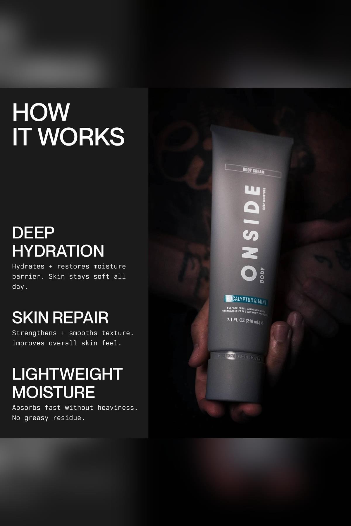 Onside Fragrance-Free Nemlendirici Vücut Kremi 210ML